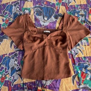 Abercrombie & Fitch Elegant Brown Women's Top